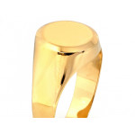 Klasyczny złoty sygnet 585 gładki okrągły uniwersalny unisex 14k
