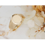 Klasyczny złoty sygnet 585 gładki okrągły uniwersalny unisex 14k