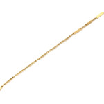 Złota bransoletka 375 elementowa z połączonych blaszek długość 19cm 9k