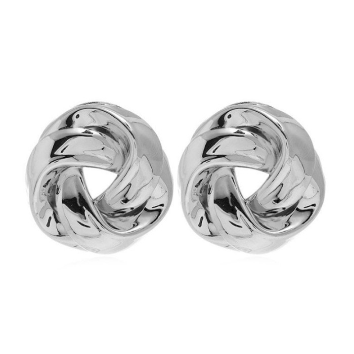 Kolczyki precelki 3.5cm na prezent supełki Kolczyki precelki 3.5cm na prezent supełki
