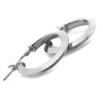 Klasyczne srebrne kolczyki 925 kółka średnica 22mm