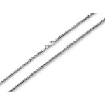 Klasyczny srebrny łańcuszek 925 typu coreana o szerokości 3mm i długości 45cm