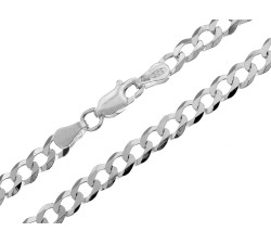 Solidny srebrny łańcuszek 925 typu pancerka 4.5mm