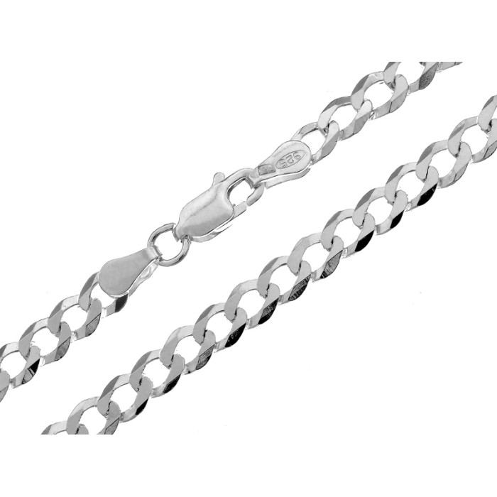 Solidny srebrny łańcuszek 925 typu pancerka 4.5mm Solidny srebrny łańcuszek 925 typu pancerka 4.5mm