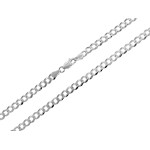 Solidny srebrny łańcuszek 925 typu pancerka 4.5mm