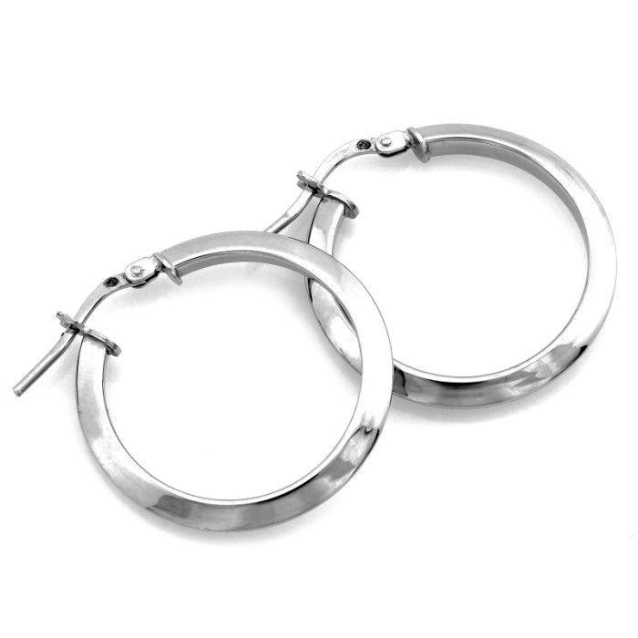 Srebrne kolczyki 925 koła okrągłe 28mm klasyczne minimalistyczne nowoczesne Srebrne kolczyki 925 koła okrągłe 28mm klasyczne minimalistyczne nowoczesne