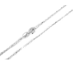 Srebrny łańcuszek 925 splot ankier szerokość 1.7mm na komunię klasyczny
