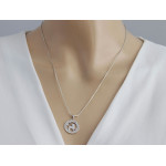 Elegancka srebrna zawieszka 925 znak zodiaku Lew
