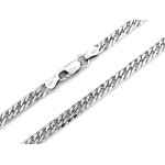 Srebrny łańcuch 925 męski gruby splot rombo 5.5mm elegancki masywny