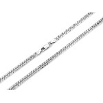 Srebrny łańcuch 925 męski gruby splot rombo 5.5mm elegancki masywny