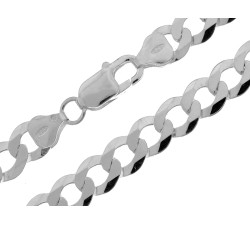 Masywny srebrny łańcuch 925 męski pancerka 8.5mm długości 55-60cm