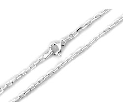 Srebrny łańcuszek 925 splot ankier szerokość 2.2mm, długość 45cm