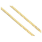 Złoty łańcuszek 585 SPLOT PANCER SPŁASZCZONY 50 cm 7,30g