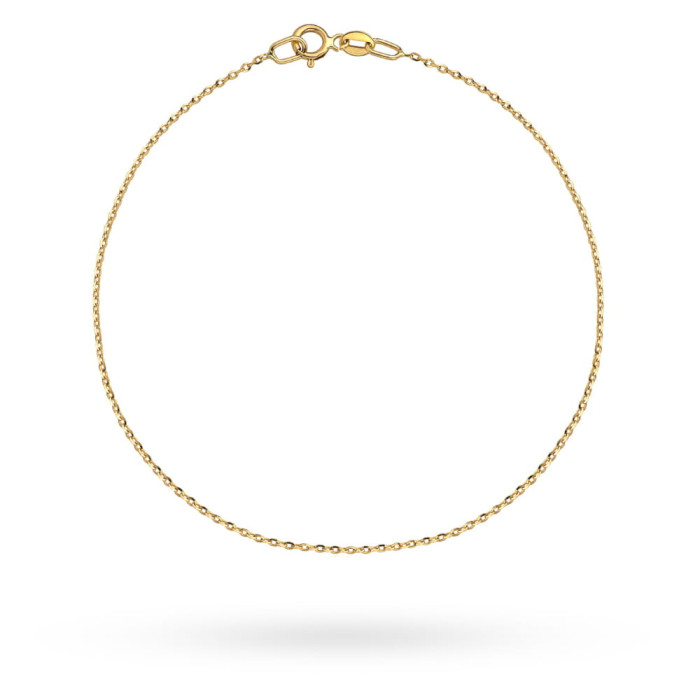 Bransoletka złota 585 14kt splot rolo delikatna diamentowana bransoletka na prezent Bransoletka złota 585 14kt splot rolo delikatna diamentowana bransoletka na prezent