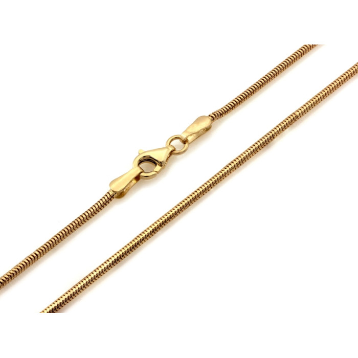 Elegancki złoty łańcuszek 585 delikatna linka żmijka 42cm Elegancki złoty łańcuszek 585 delikatna linka żmijka 42cm