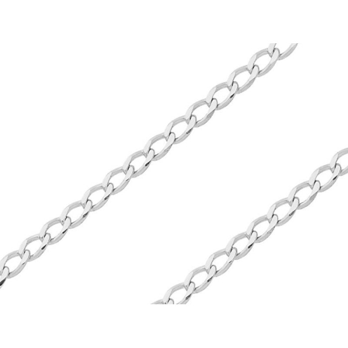 Złoty łańcuszek 585 z białego złota pancer 50cm 1,71g Złoty łańcuszek 585 z białego złota pancer 50cm 1,71g