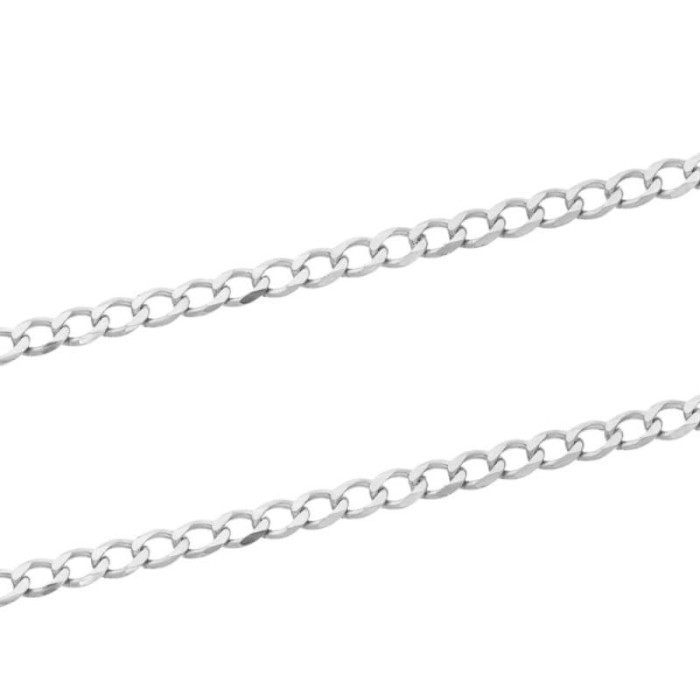 Złoty łańcuszek 585 z białego złota pancerka 50cm 2,46g Złoty łańcuszek 585 z białego złota pancerka 50cm 2,46g