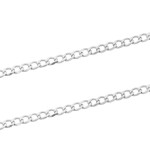 Złoty łańcuszek 585 z białego złota pancerka 50cm 2,46g