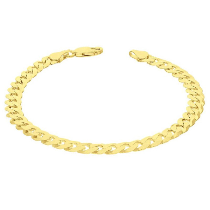Srebrna złocona bransoletka 925 O SPLOCIE PANCER 23CM 10,35g Srebrna złocona bransoletka 925 O SPLOCIE PANCER 23CM 10,35g