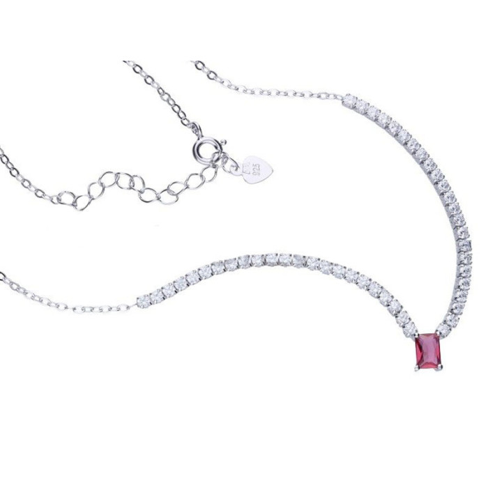 Srebrny naszyjnik 925 elegancki z cyrkoniami 5,00g Srebrny naszyjnik 925 elegancki z cyrkoniami 5,00g