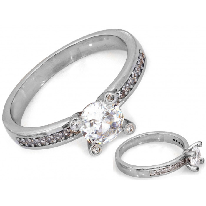 Klasyczny srebrny pierścionek 925 z eleganckim oczkiem dostępny w rozmiarach 14-19 Klasyczny srebrny pierścionek 925 z eleganckim oczkiem dostępny w rozmiarach 14-19
