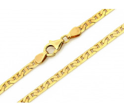 Klasyczny złoty łańcuszek 585 marina gucci szerokość 3.3mm 14k
