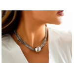 Naszyjnik łańcuszki elegancki choker