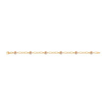 Złota bransoletka 585 KULECZKI TRZY RODZAJE ZŁOTA 19CM 4,25g