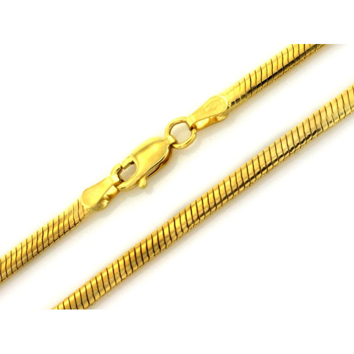 Klasyczny złoty łańcuszek 585 splot linka wężyk długość 45cm 14k Klasyczny złoty łańcuszek 585 splot linka wężyk długość 45cm 14k