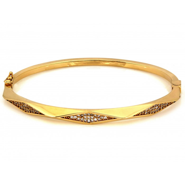 Złota bransoletka sztywna bangle delikatna elegancka błyszcząca żółta 585 14k Złota bransoletka sztywna bangle delikatna elegancka błyszcząca żółta 585 14k
