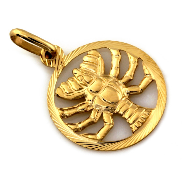 Astrologiczna złota zawieszka 375 znak zodiaku Rak 9k Astrologiczna złota zawieszka 375 znak zodiaku Rak 9k