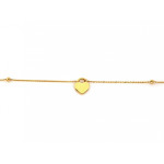 Romantyczny złoty naszyjnik 585 z wisiorkiem w kształcie serca-kłódki dł.45cm 14k