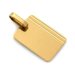 Elegancka złota zawieszka 585 w formie blaszki pod grawer wisiorek 14k