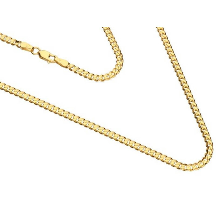 Złoty łańcuszek 585 elegancki splot pancerka 50cm na prezent s Złoty łańcuszek 585 elegancki splot pancerka 50cm na prezent s