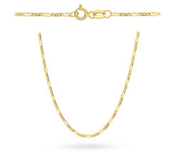 Łańcuszek złoty pr. 585 - splot figaro gucci 50 cm