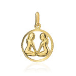Zawieszka znak 585 zodiaku BLIŹNIĘTA
