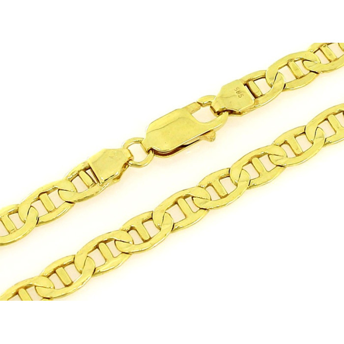 Łańcuch złoty 585 splot marina 5mm elegancki gucci 14kt 55 cm 10,32g Łańcuch złoty 585 splot marina 5mm elegancki gucci 14kt 55 cm 10,32g