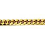 Męska złota bransoletka 585 gruby splot długość 22 cm solidna