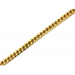 Męska złota bransoletka 585 gruby splot długość 22 cm solidna