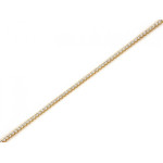 Bransoletka tenisowa złota 585 z cyrkoniami długość 19 cm