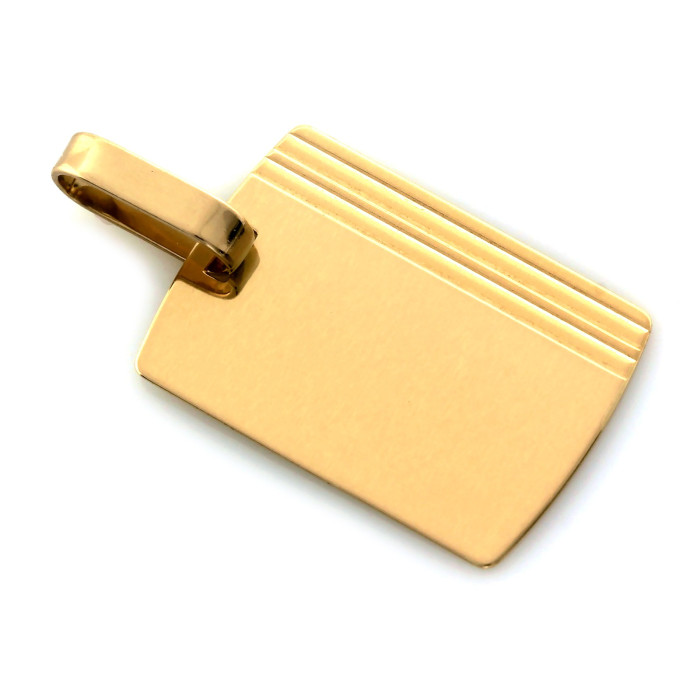 Zawieszka zloto 375 blaszka pod grawer minimalistyczny styl Zawieszka zloto 375 blaszka pod grawer minimalistyczny styl