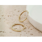 Klasyczne złote kolczyki koła 18mm 585 14k złoto angielskie z zapięciem