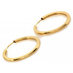 Złote kolczyki koła szarniry 21mm próba 585 14k
