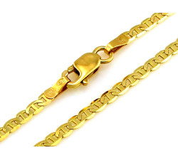 Złoty łańcuszek marina 2.8mm próba 585 elegancki splot w złotej biżuterii dla każdego
