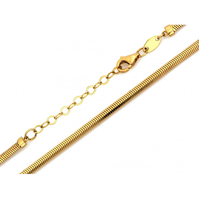 Złoty łańcuszek linka snake 2.6 mm długość 45 cm próba 585 Złoty łańcuszek linka snake 2.6 mm długość 45 cm próba 585