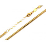 Złoty łańcuszek linka snake 2.6 mm długość 45 cm próba 585