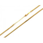 Złoty łańcuszek linka snake 2.6 mm długość 45 cm próba 585