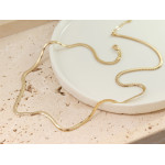 Złoty łańcuszek linka snake 2.6 mm długość 45 cm próba 585
