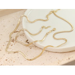 Złoty łańcuszek linka snake 2.6 mm długość 45 cm próba 585