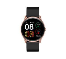 Czarny Smartwatch z wieloma funkcjami różowa koperta